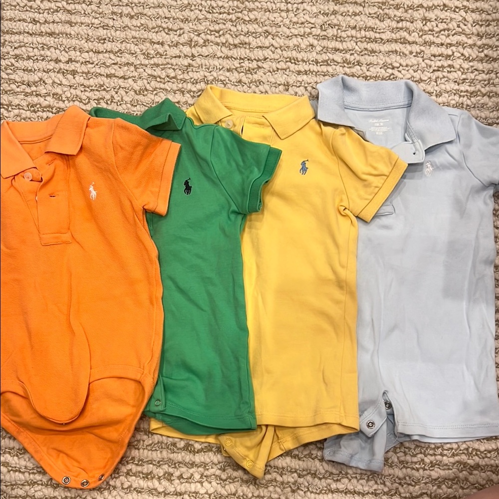 Vibrant Orange and Green Polo Shirts for a Stylish Look